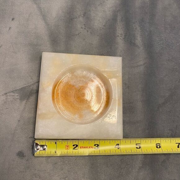 Real onyx ashtray, 4x4 inch - Picture 4 of 7